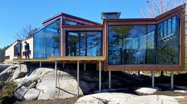 Panoramahus på stylter